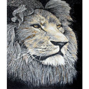 King of The Beasts Mosaic Artwork