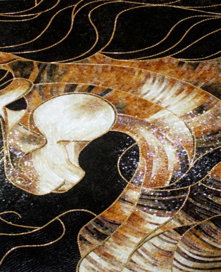 Gold Phantasm Mosaic Design