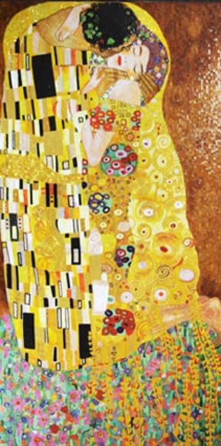 Gustav Klimt’s The Kiss Mosaic Art