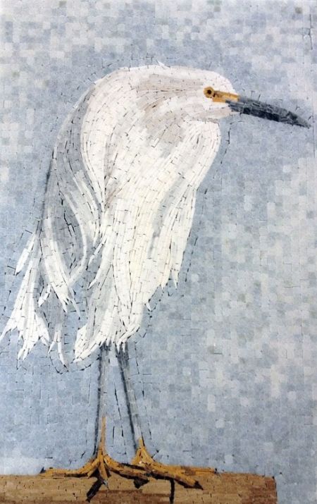Feathered Fashionista Mosaic Artwork
