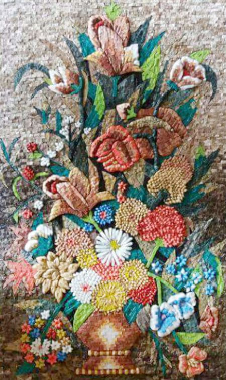 Versatile Bouquet Mosaic Artwork