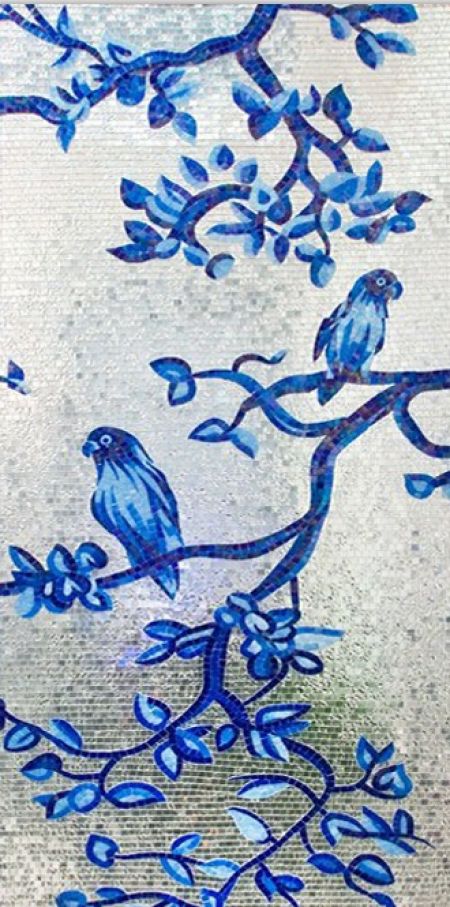 Bluebirds & Blue Blossoms