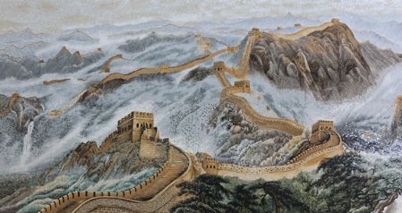 Great Chinese Wall Tile Mosaic Art