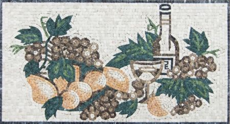 Grapes And Pears Kitchen Backsplash