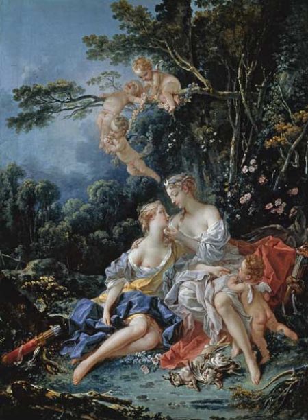 Jupiter And Callisto by Francois Boucher
